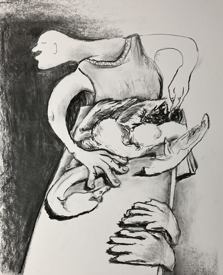 „Sektion I“
Charcoal on Paper, 50×40cm, 2023