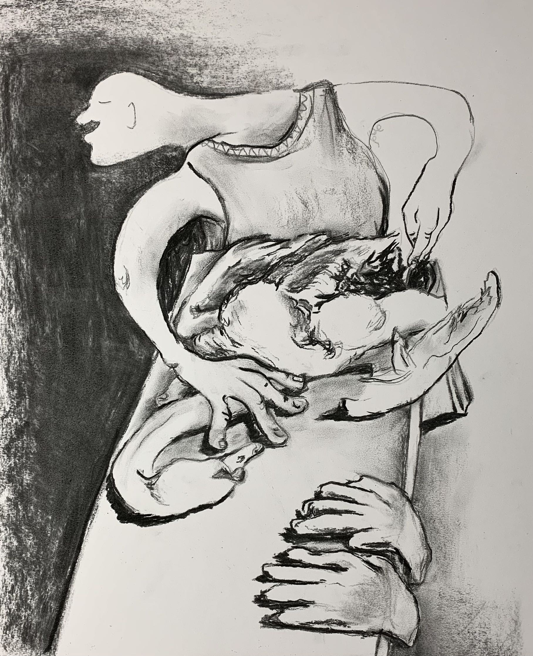 „Sektion I“
Charcoal on Paper, 50×40cm, 2023