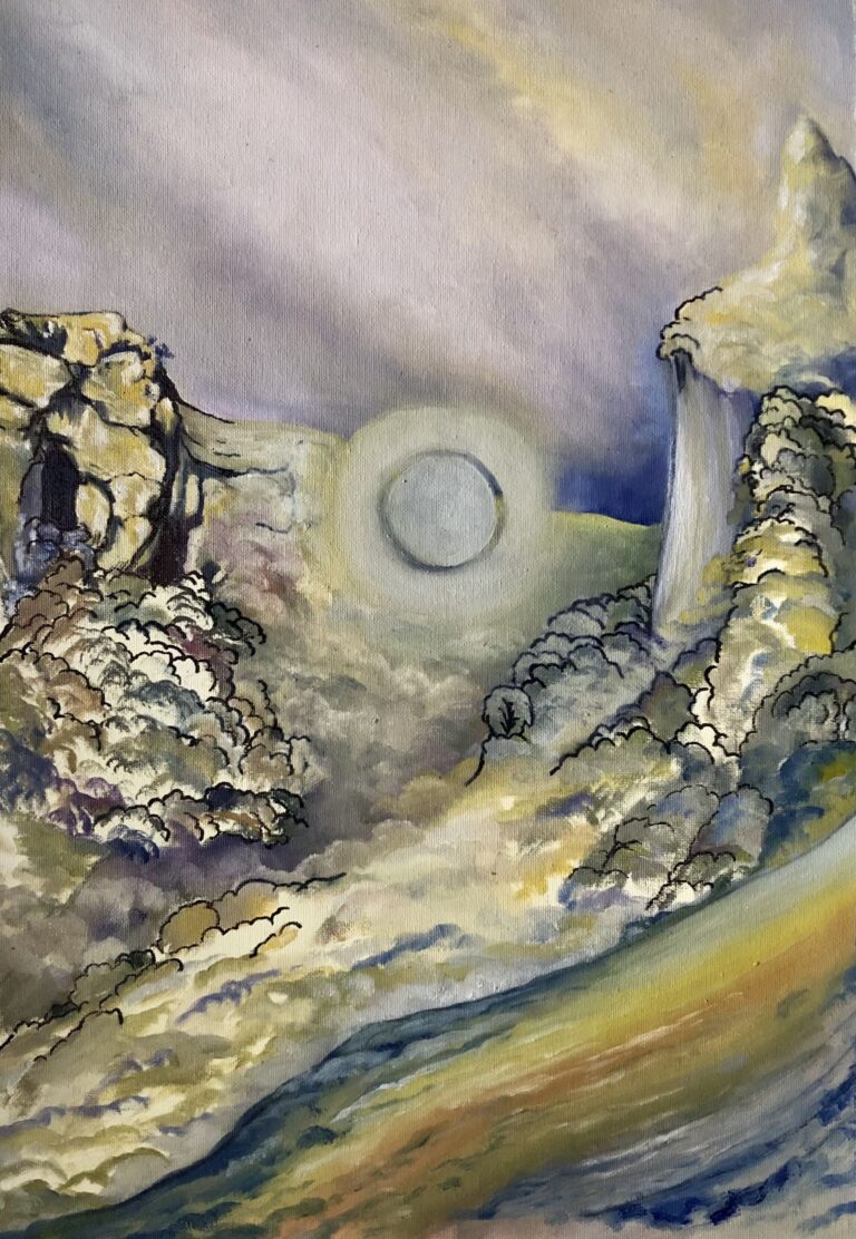 „Untitled“
Oil and Acryl on Canvas, 58×40cm, 2023
Available to Buy