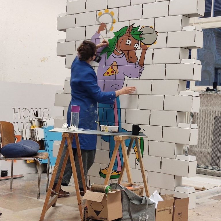 Painting for Honigkuchenpferde Band