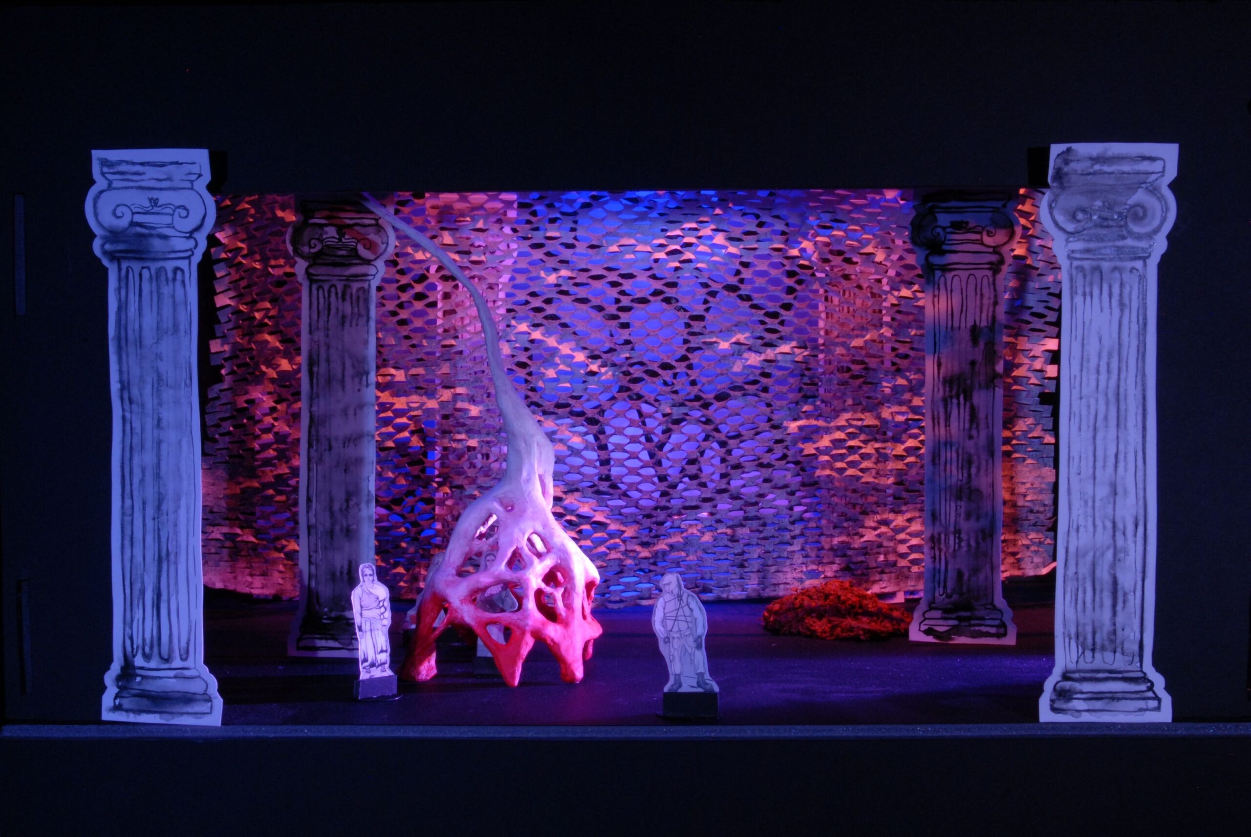 „Antigone“ Stage Design
Model in Different Scenes and Light Situations, 2023