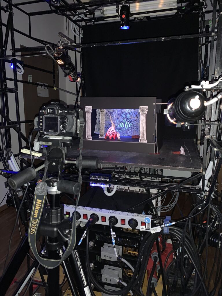 „Antigone“ Stage Design
Model in Different Scenes and Light Situations, 2023