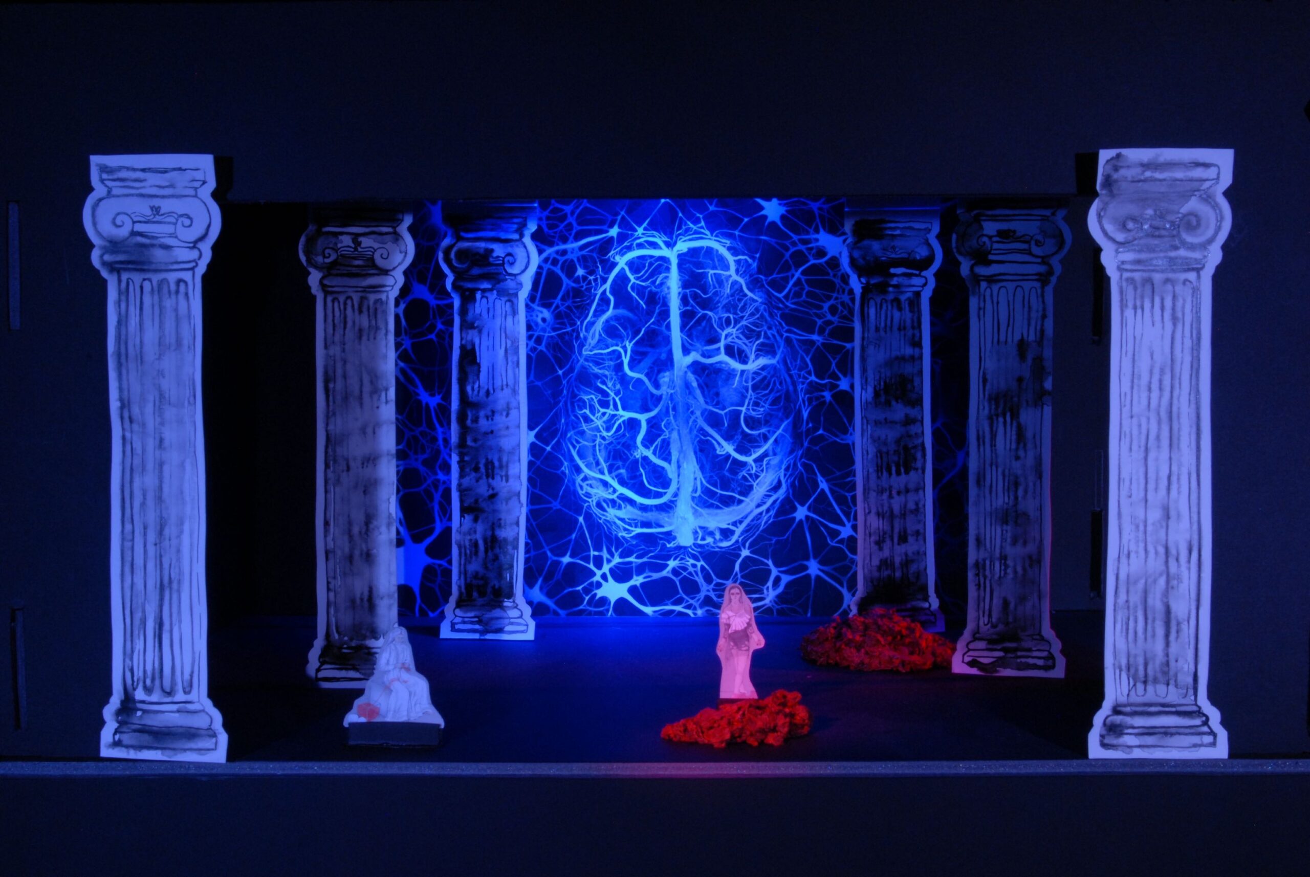 „Antigone“ Stage Design
Model in Different Scenes and Light Situations, 2023