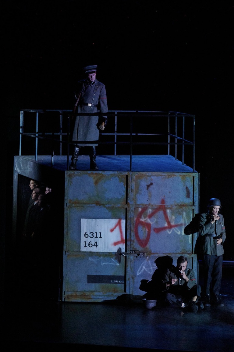 Stage design for "Die Weiße Rose" (Version 1967) by Udo Zimmermann at Staatsschauspiel Dresden, 2025