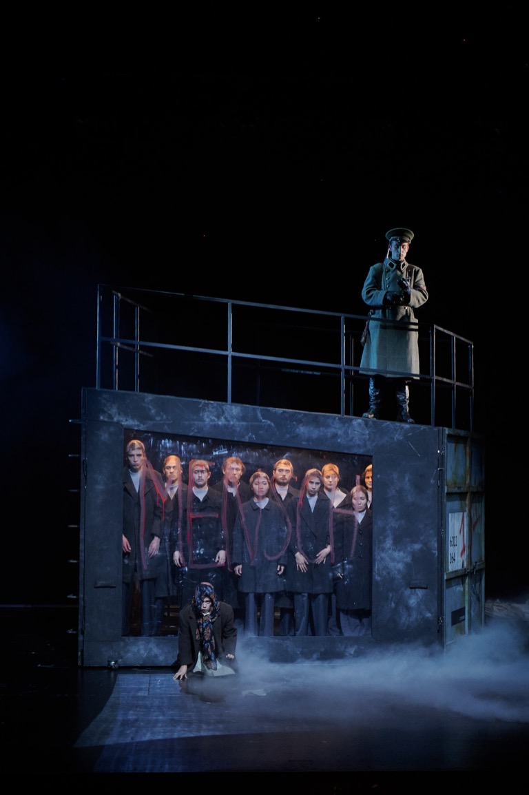 Stage design for "Die Weiße Rose" (Version 1967) by Udo Zimmermann at Staatsschauspiel Dresden, 2025