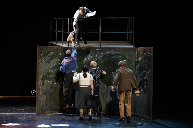 Stage design for "Die Weiße Rose" (Version 1967) by Udo Zimmermann at Staatsschauspiel Dresden, 2025